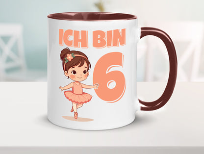 6 Geburtstag | Jahre Ballerina Mädchen Ballet lustig Geschenkidee Geschenk Tasse