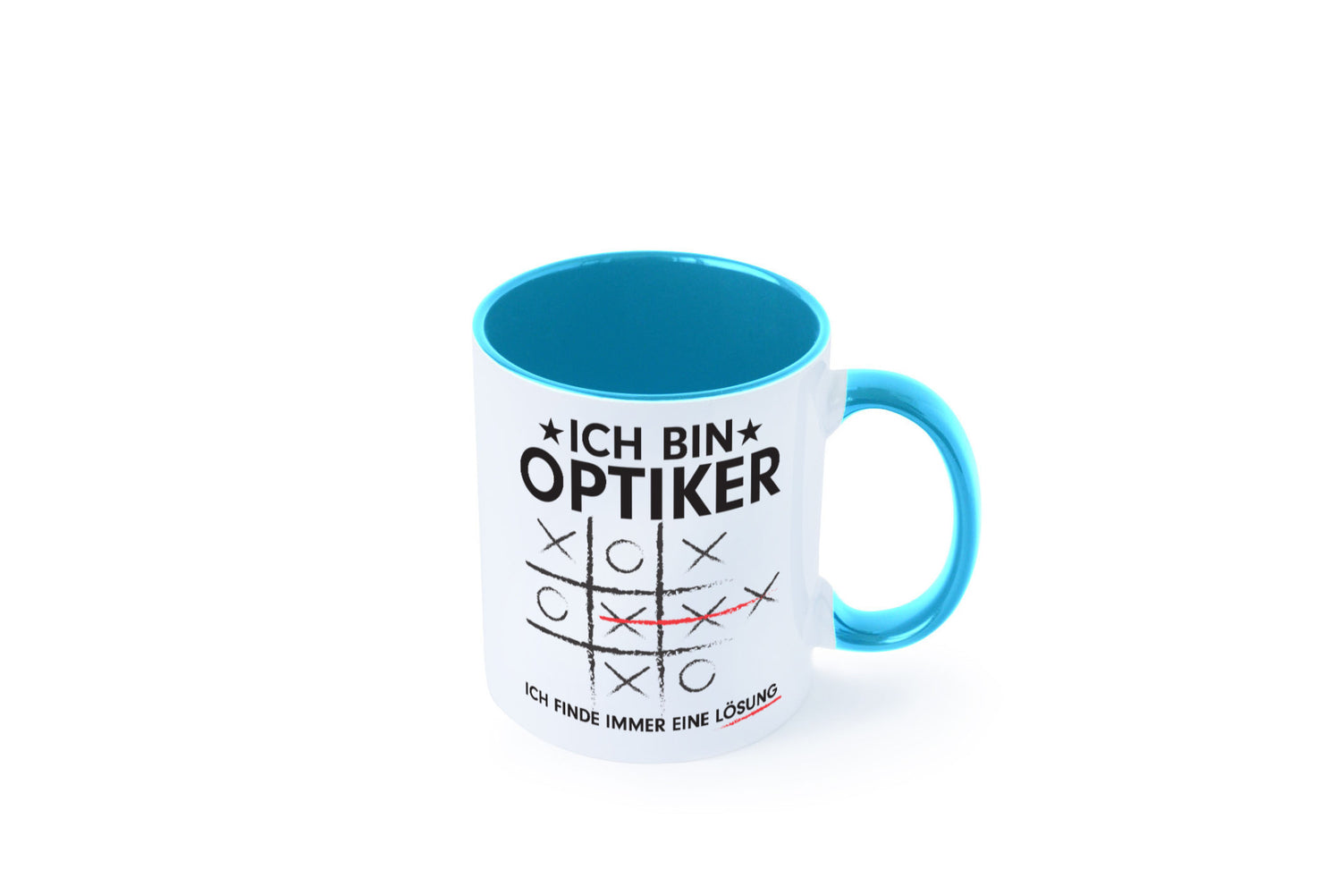 Löse Probleme: Optiker | Augenoptiker Geschenkidee Humor Tasse