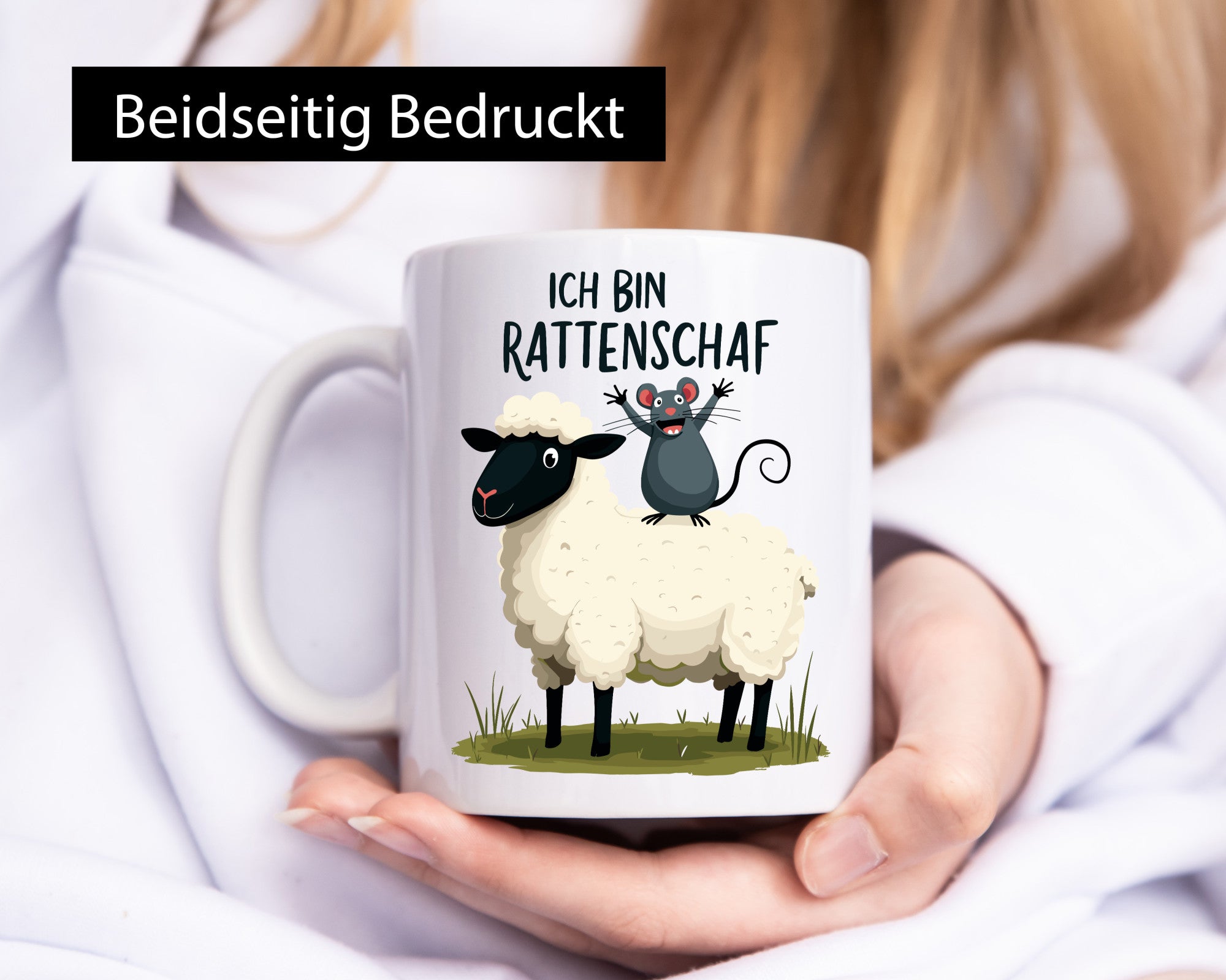 Ich bin Rattenschaf | Wortspiel Schafswolle schäftschen v2 lustiger Spruch