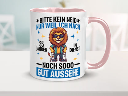 35 Jahre im Dienst | Arbeitsjubiläum Arbeit lustig Kollegen Büro Geschenk Tasse