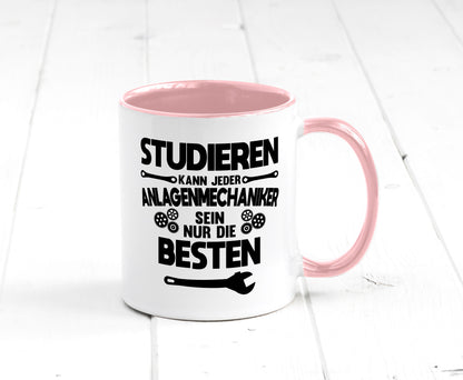 Nur die besten werden Anlagenmechaniker Humor Geschenkidee Tasse