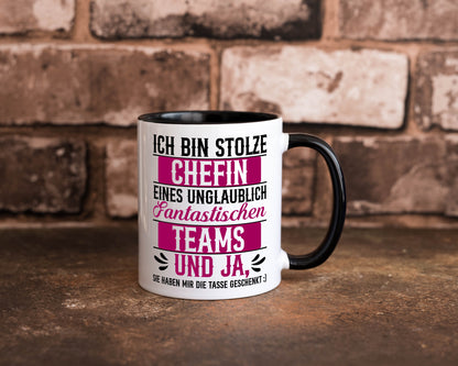 Stolze Chefin | Tolles Team Mitarbeiter lustig Arbeit Kollegen Büro Geschenk
