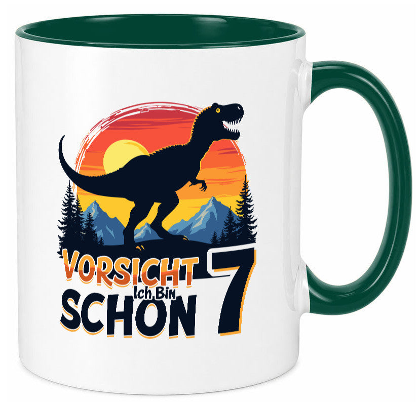 7. Geburtstag | 7 Jahre Dinosaurier v2 Geschenk Geschenkidee lustiger Spruch