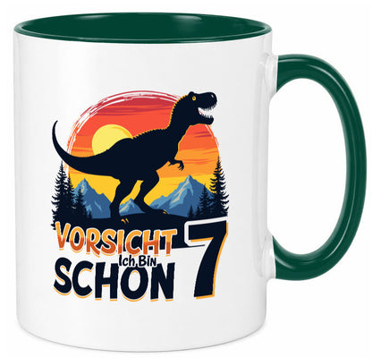 7. Geburtstag | 7 Jahre Dinosaurier v2 Geschenk Geschenkidee lustiger Spruch