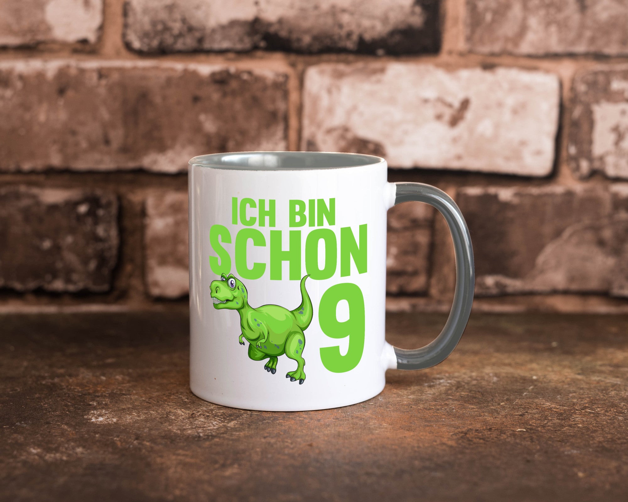 9. Geburtstag | 9 Jahre Dino Dinosaurier Geschenkidee Humor Tasse