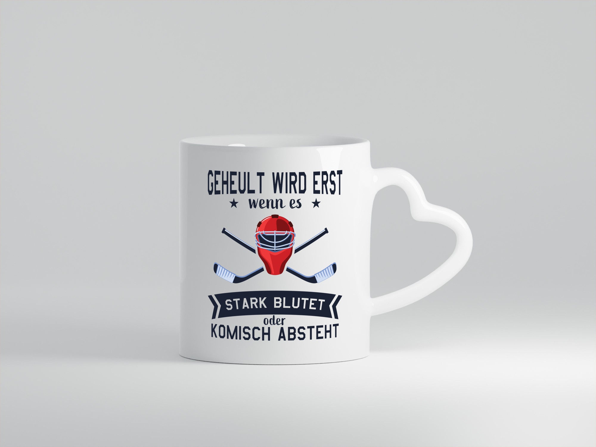 Geheult, stark blutet oder komisch absteht | Helm Hockey Humor Geschenkidee