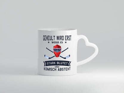 Geheult, stark blutet oder komisch absteht | Helm Hockey Humor Geschenkidee