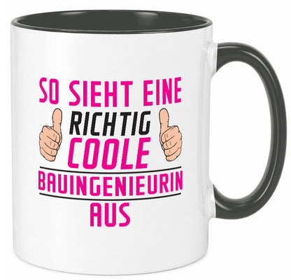 Richtig Coole Bauingenieurin | Ingenieurin lustig Humor Geschenkidee Geschenk