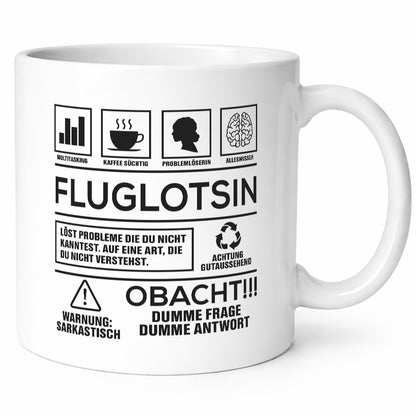 Achtung Probleme Fluglotsin | Flughafen Flugverkehr Geschenk Humor Geschenkidee
