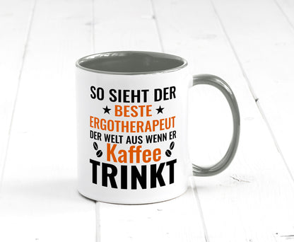 Kaffee trinkt: Ergotherapeut | Ergotherapie lustig Humor Geschenkidee Geschenk