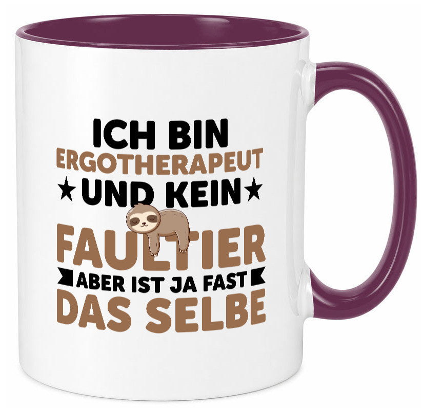 Ich bin kein Faultier: Ergotherapeut | Ergotherapie Geschenk Tierliebhaber