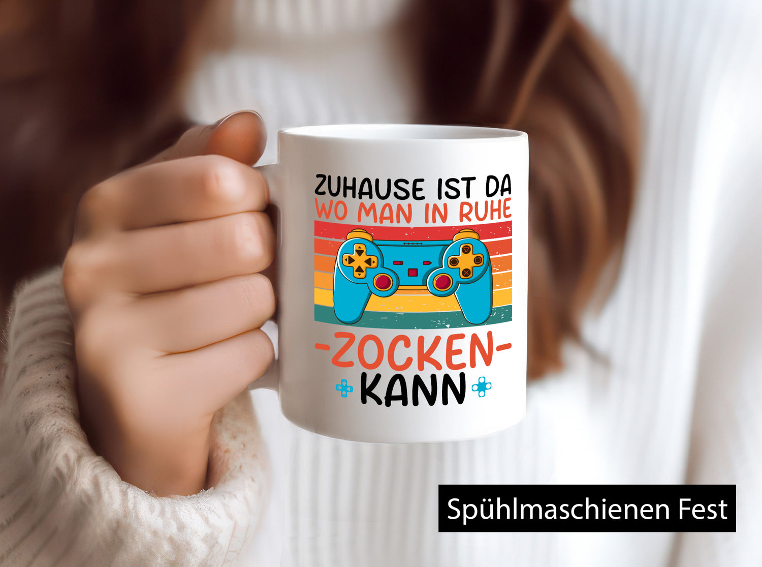 Zuhause ist da wo man in ruhe Zocken kann | Gamer Geschenk Humor Geschenkidee