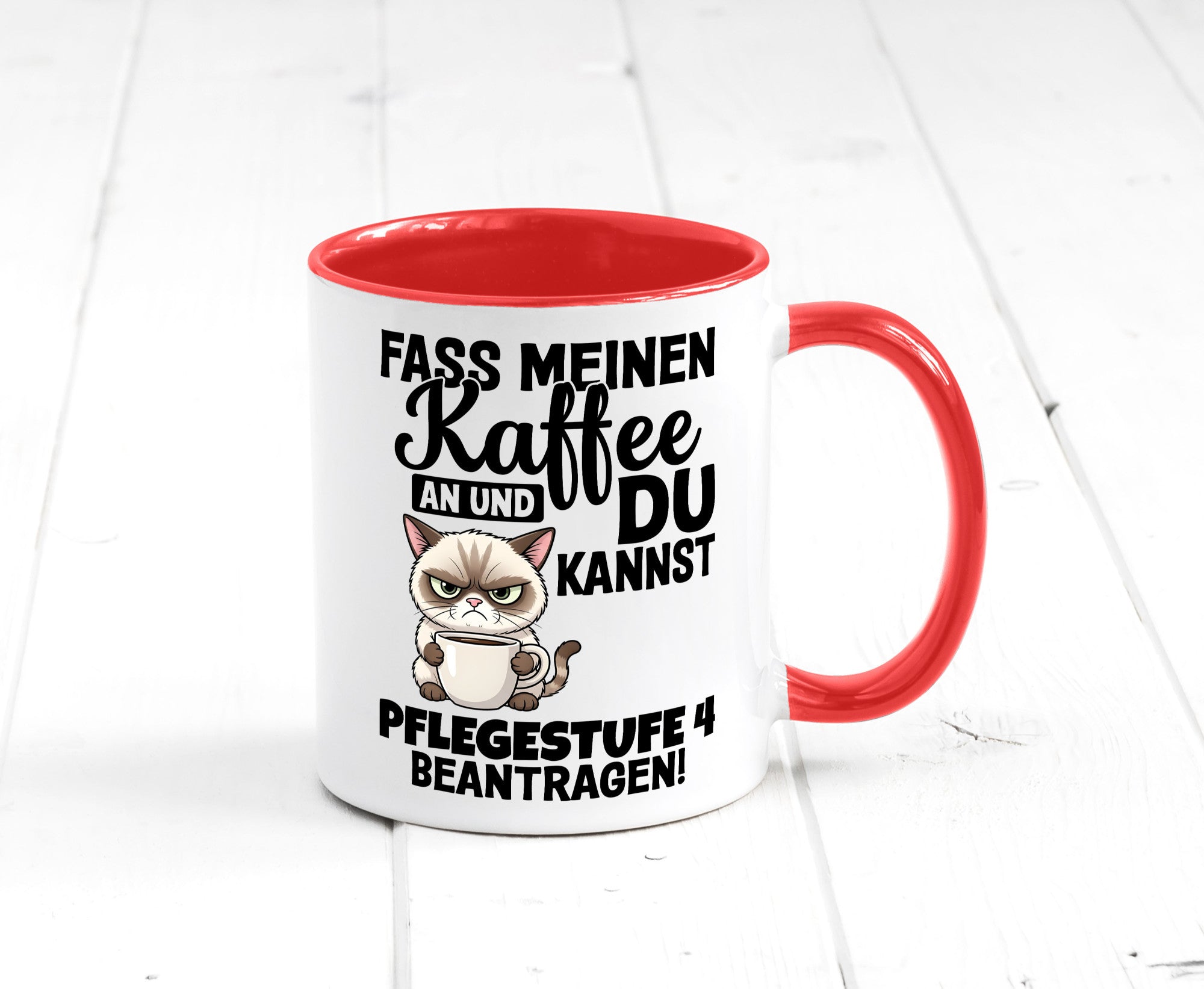 Fass meinen Kaffee an | Pflegestufe 4 Krankenschwester v3 Geschenkidee Humor