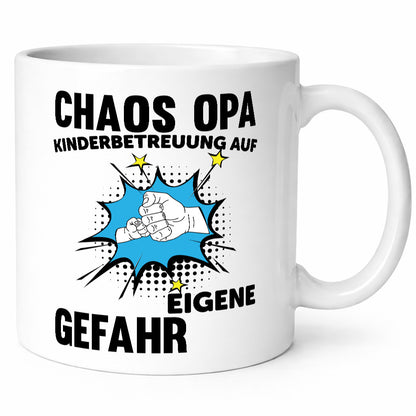 Chaos Opa | Kinderbetreung auf eigene Gefahr lustig Familie Geschenkidee