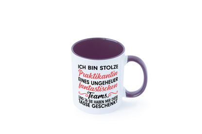 Stolze Praktikantin | Arbeitswelt Tasse Praktikum Geschenk Arbeit Kollegen Büro