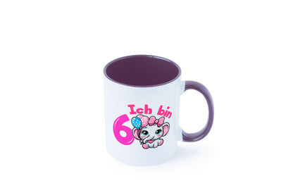 6. Geburtstag | 6 Jahre Elefant Mädchen Humor Geschenkidee Tasse