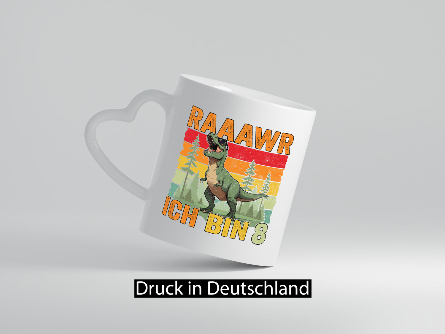 8. Geburtstag | 8 Jahre rarrrr ich bin Dinosaurier lustiger Spruch Geschenk