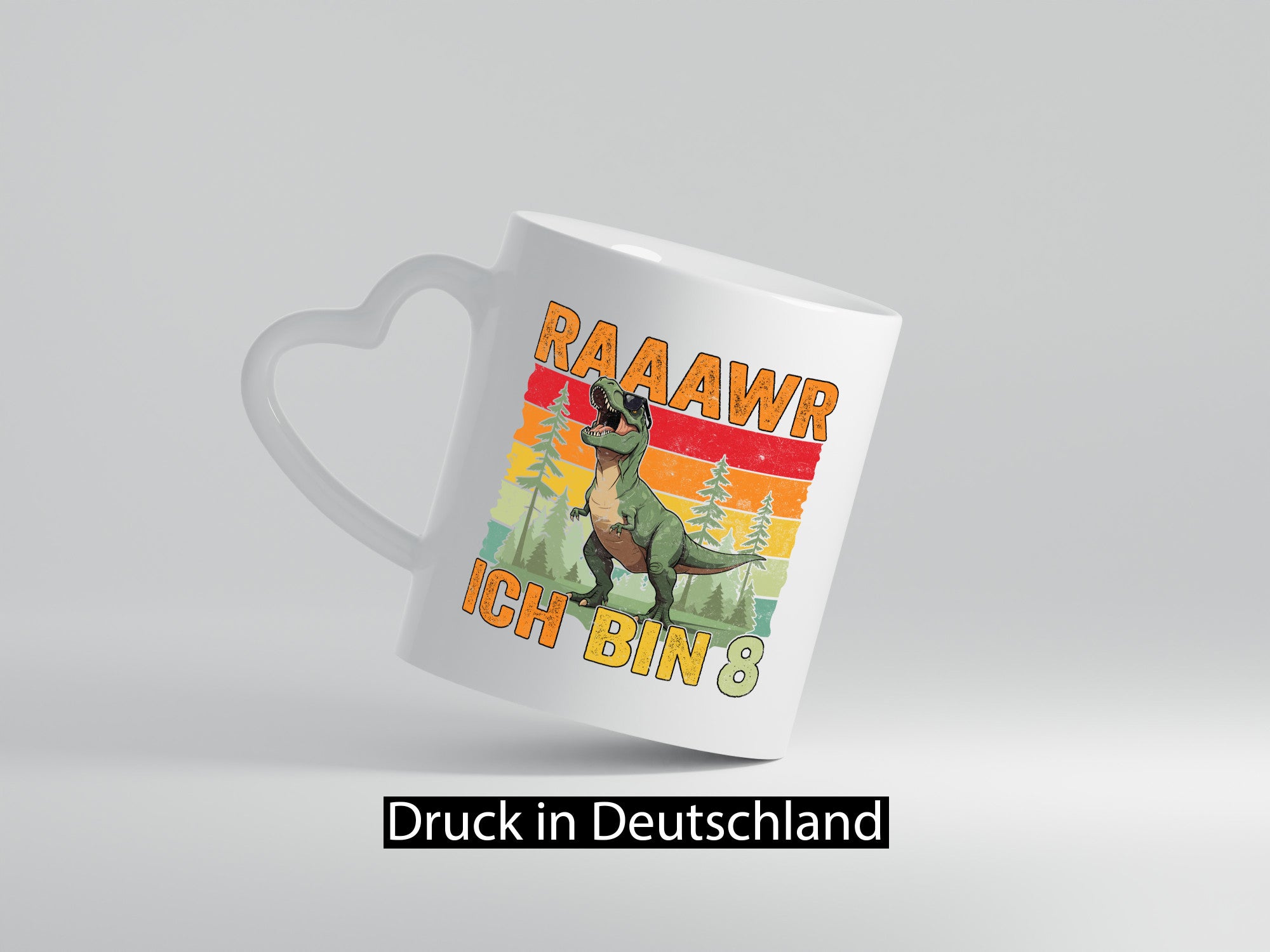 8. Geburtstag | 8 Jahre rarrrr ich bin Dinosaurier lustiger Spruch Geschenk
