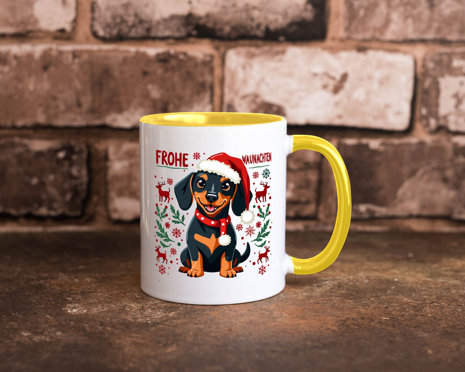 Frohe Waunachten | Ugly Christmas Weihnachtshund v2 Humor Tierliebhaber