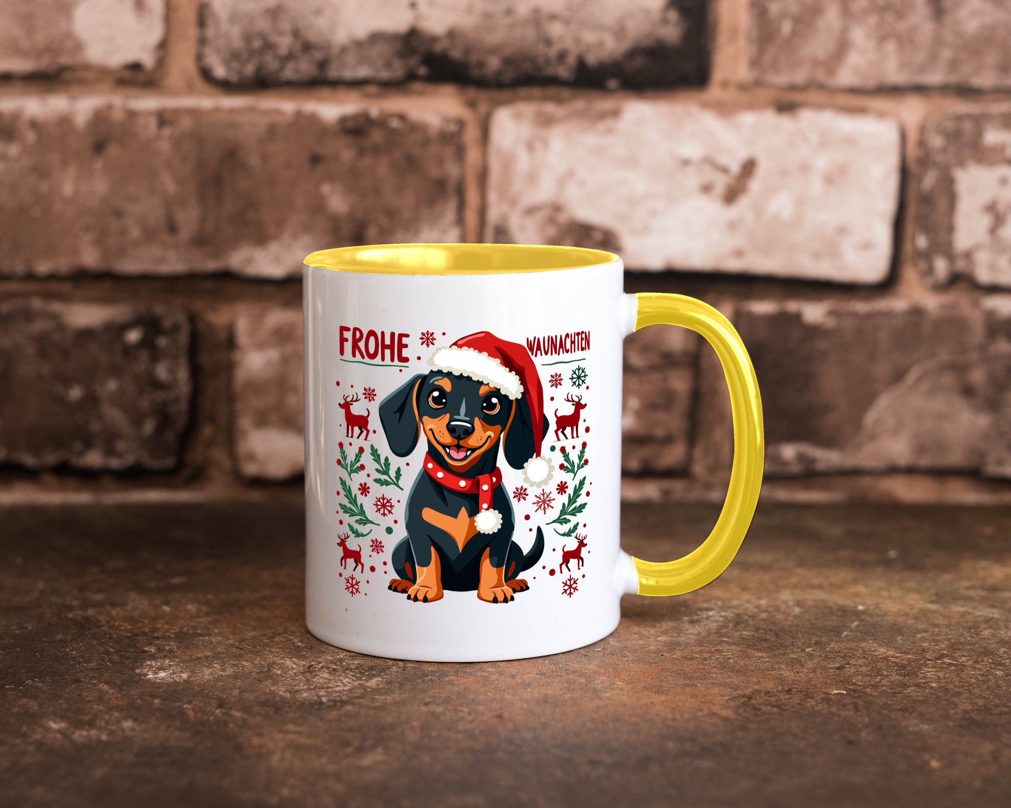 Frohe Waunachten | Ugly Christmas Weihnachtshund v2 Humor Tierliebhaber