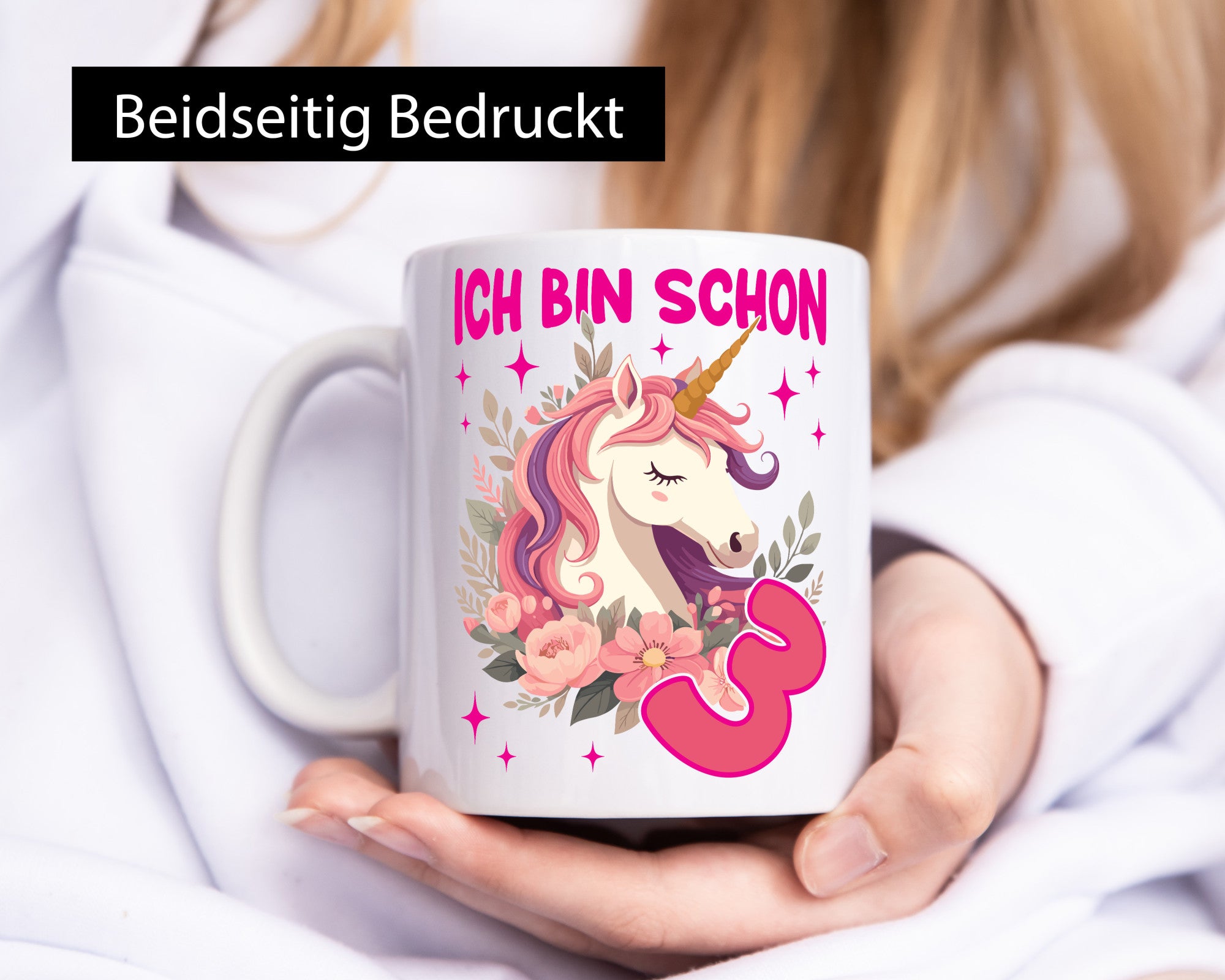 3. Geburtstag | 3 Jahre Einhorn Mädchen lustig Geschenkidee Geschenk Tasse