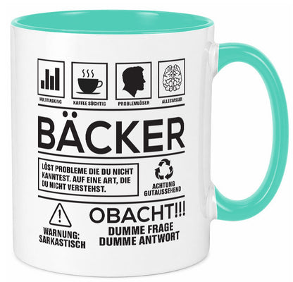 Achtung Probleme Bäcker | Bäckerei Backen Konditor Geschenk Humor Geschenkidee