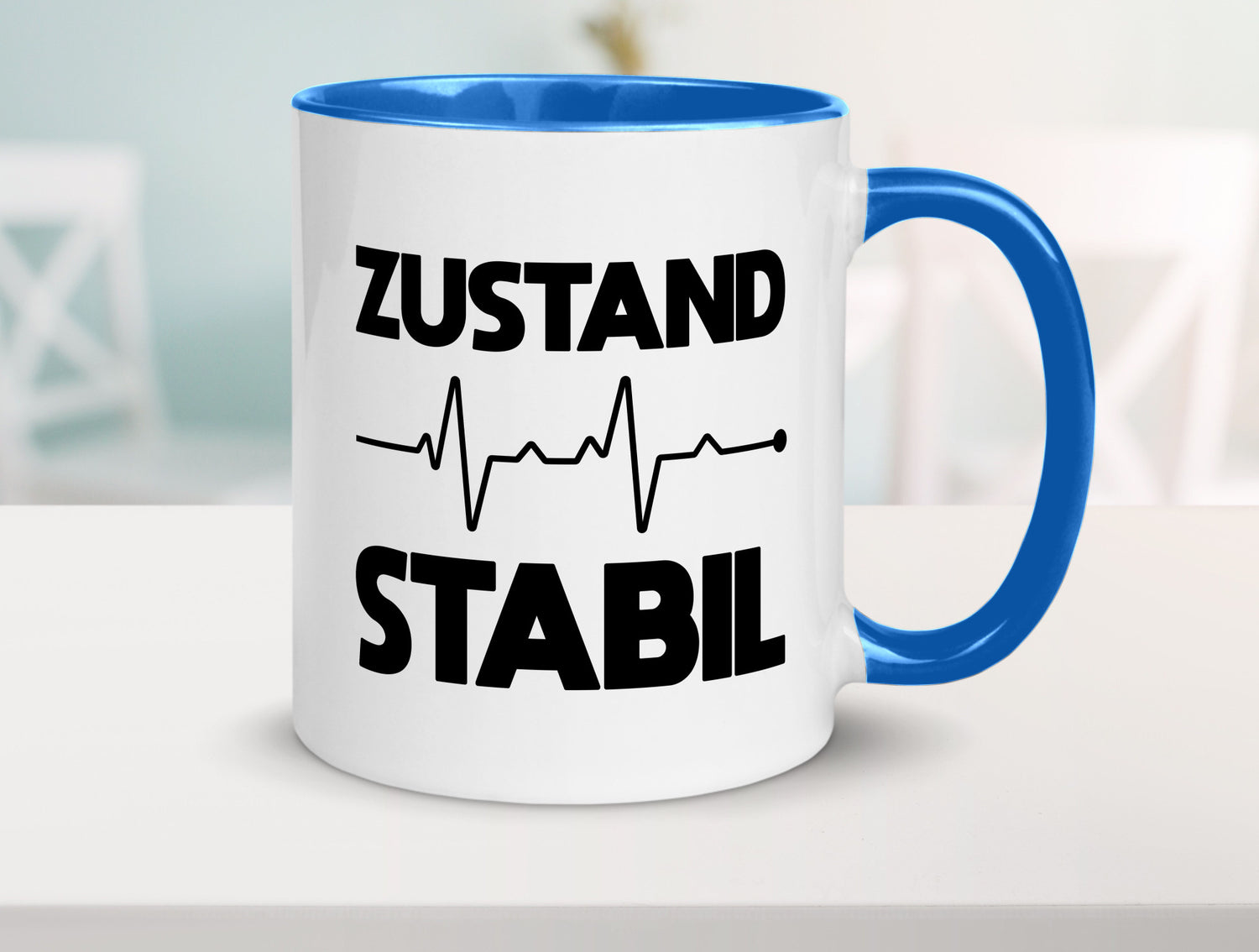 Zustand Stabil | Herzschlag Heartbeat lustiger Spruch Geschenk Humor