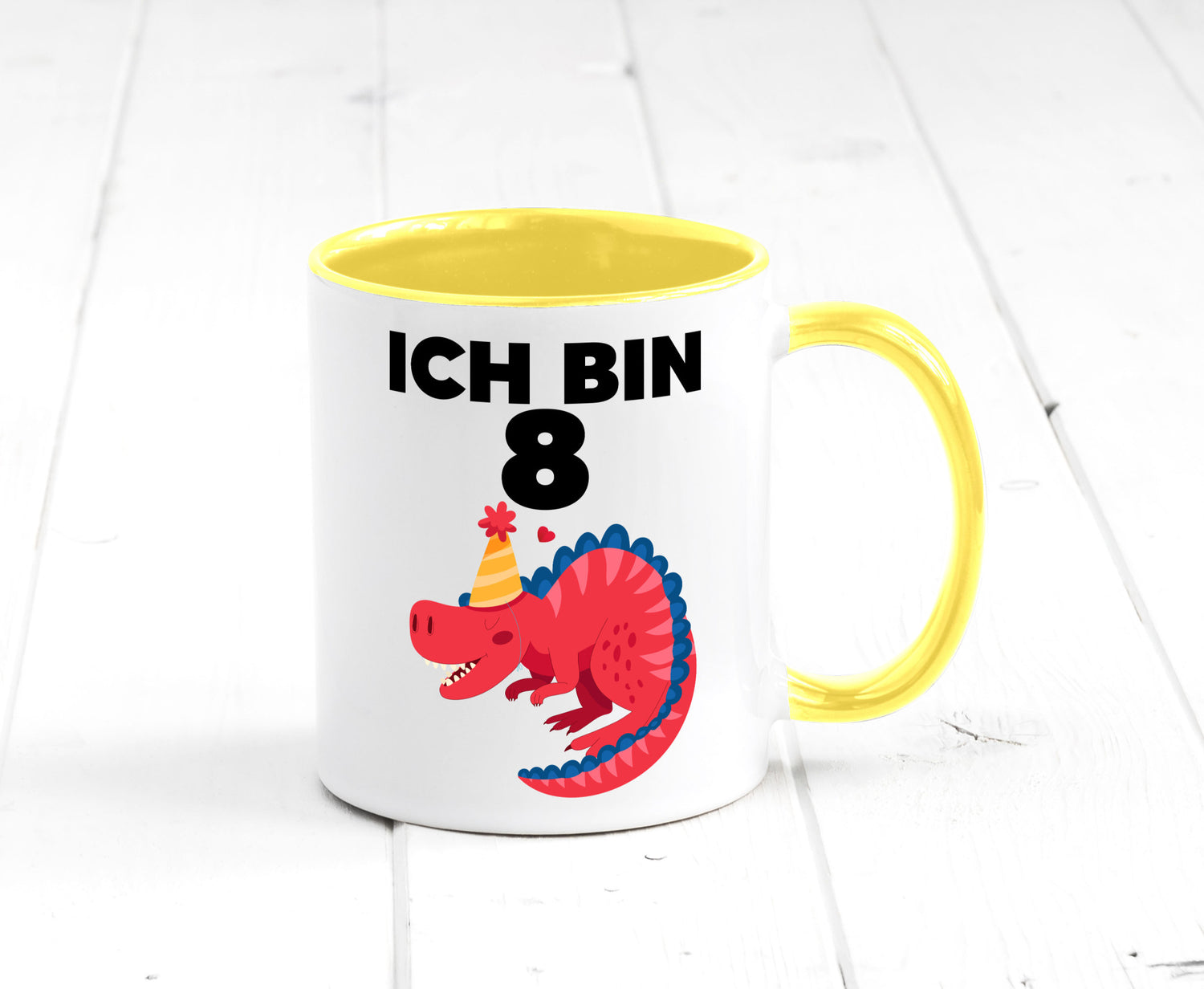 8. Geburtstag | Dino Dinosaurier 8 Jahre lustig Geschenkidee Geschenk Tasse