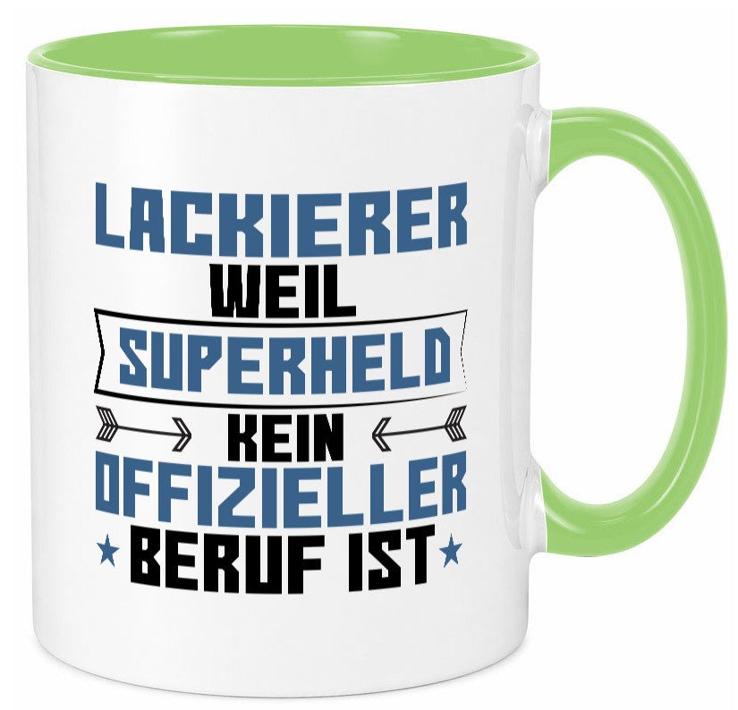 Superheld Lackierer | Definition lackieren lustig Humor Geschenkidee Geschenk Tasse