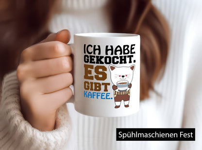 Es gibt Kaffee lustiger Spruch Geschenk Humor Geschenkidee Tasse