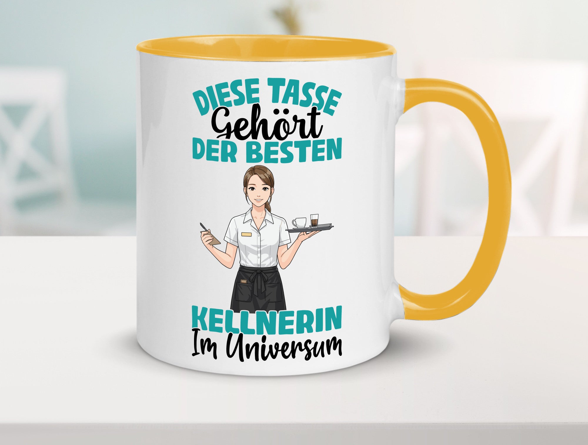 Im Universum: Kellnerin | Beruf kellnern Bedienung Geschenkidee Arbeit Kollegen