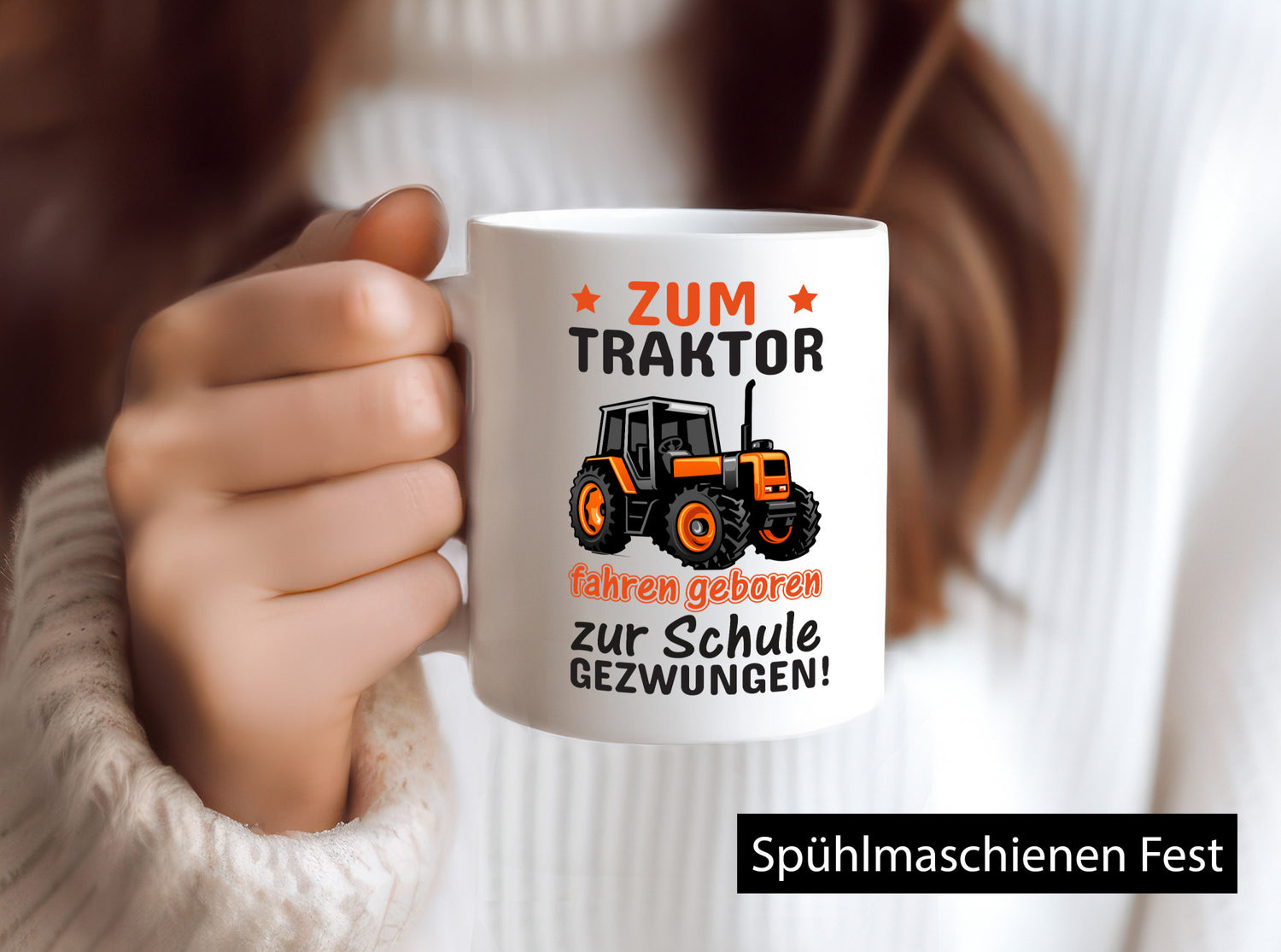 Traktor fahren | Schulkind Tasse Bauernhof Kind Geschenk Humor Geschenkidee