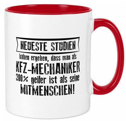 Neuste Studien: KFZ-Mechaniker | Werkstatt Mechaniker Geschenkidee Humor Tasse