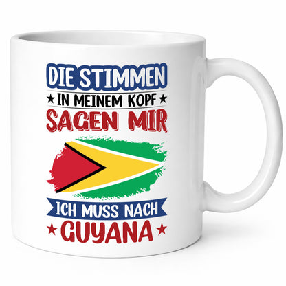 Guyana | Urlaub Stimmen in meinem Kopf Traumland lustig Humor Geschenkidee