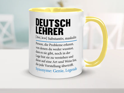 Deutschlehrer Spruch | Lehrer Schule Humor lustig Geschenkidee Geschenk Tasse