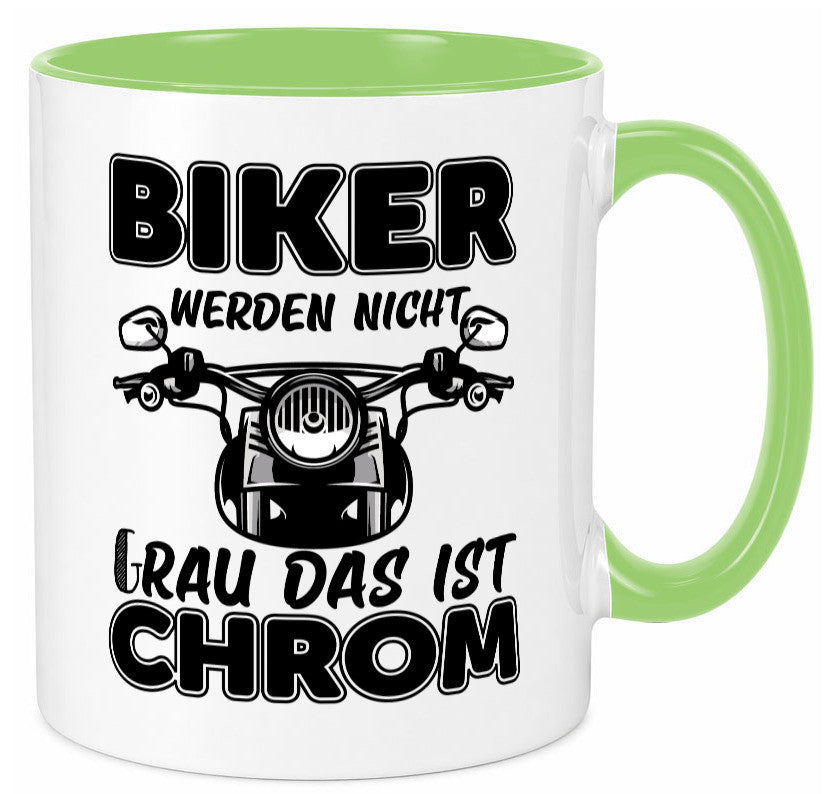 Biker werden nicht grau | Motorrradfahrer Tasse Humor Geschenkidee