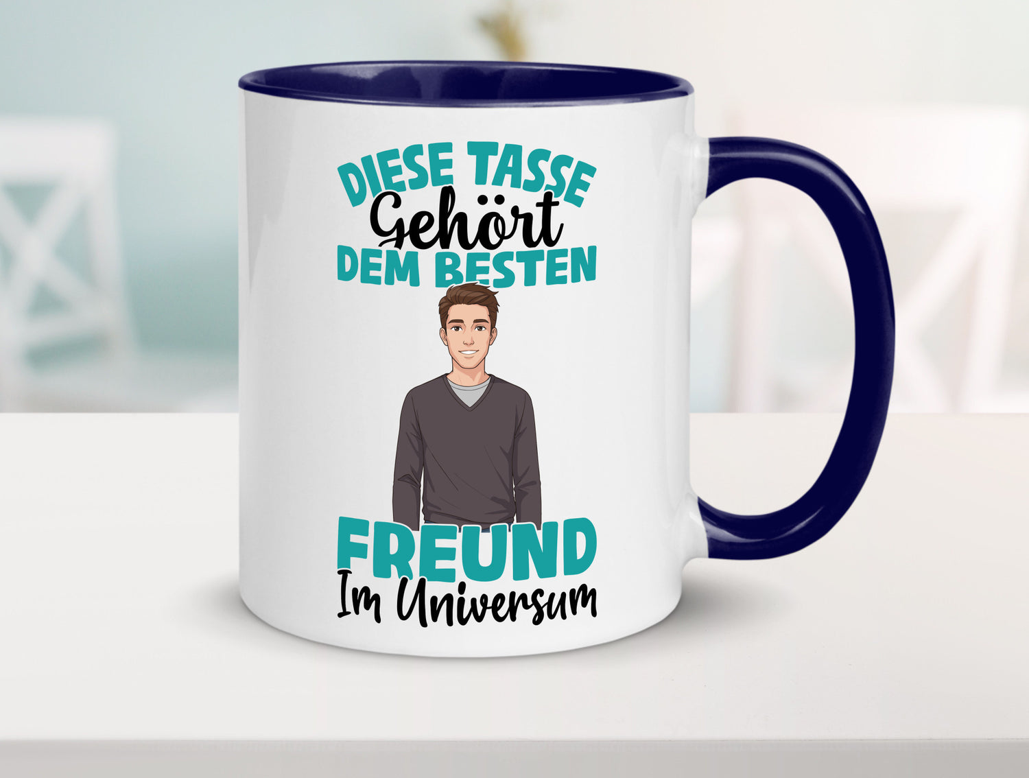 Im Universum: Freund | Beziehung Partner Liebe Geschenk Humor Geschenkidee
