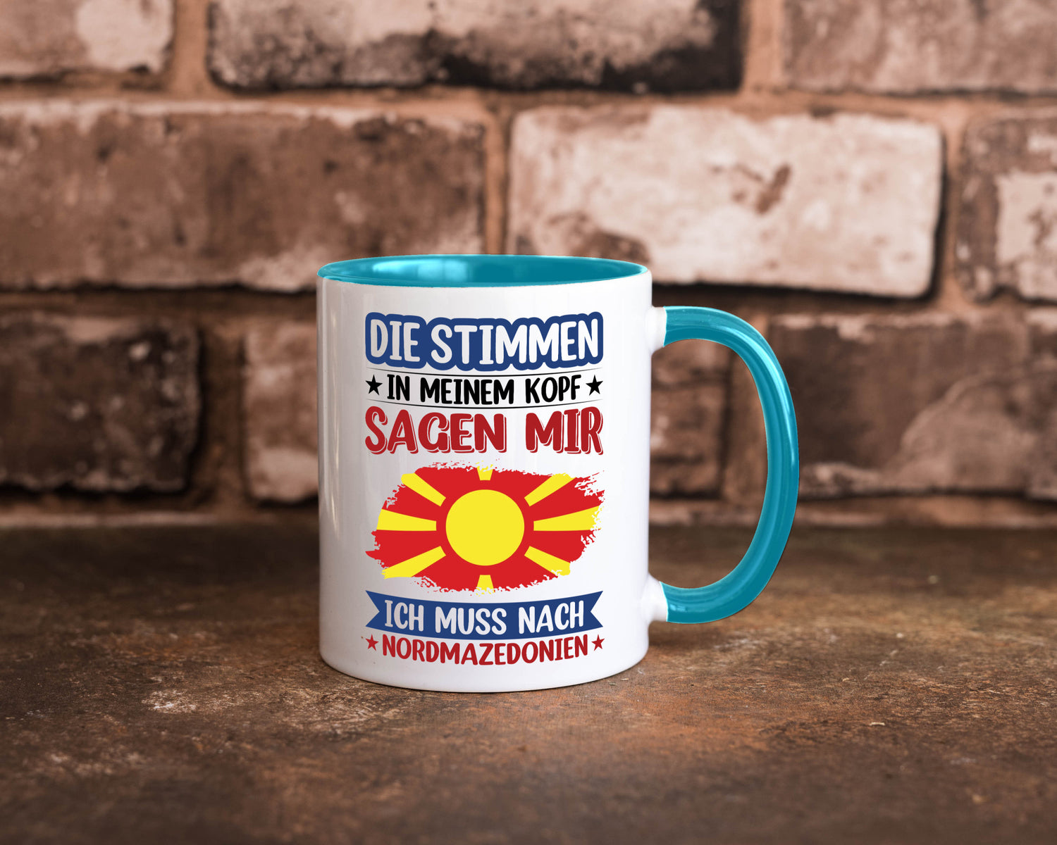 Nordmazedonien | Urlaub Stimmen in meinem Kopf Geschenk Humor Geschenkidee