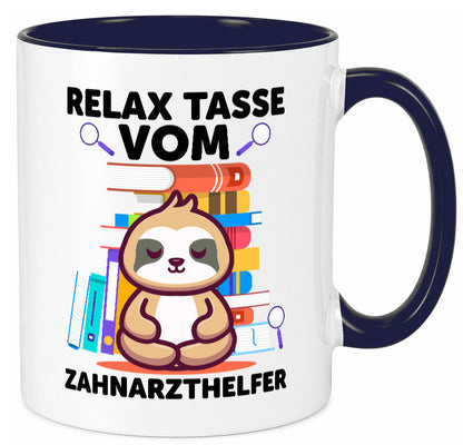 Relax Tasse: Zahnarzthelfer | Zahnmedizin lustig Humor Geschenkidee Geschenk