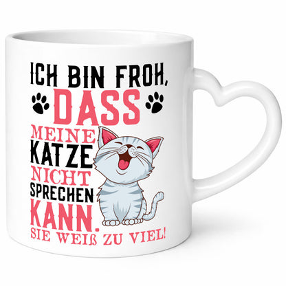 Lustiger Katzenspruch | Tierliebhaber Katzenfan Comic Spruch Geschenk Humor