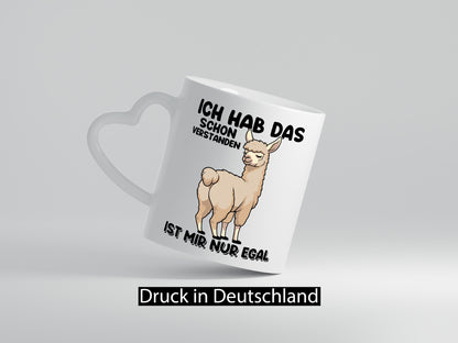 Hab ich verstanden ist mir nur egal | Lama Alpaka Geschenk Humor Geschenkidee