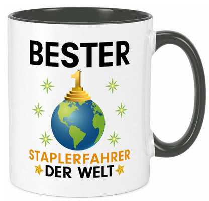 Welt Bester Staplerfahrer | Gabelstapler Fahrer Geschenkidee Humor Tasse