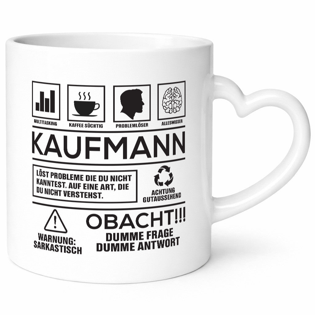 Achtung Probleme Kaufmann Kaufmänner Humor Geschenkidee Tasse