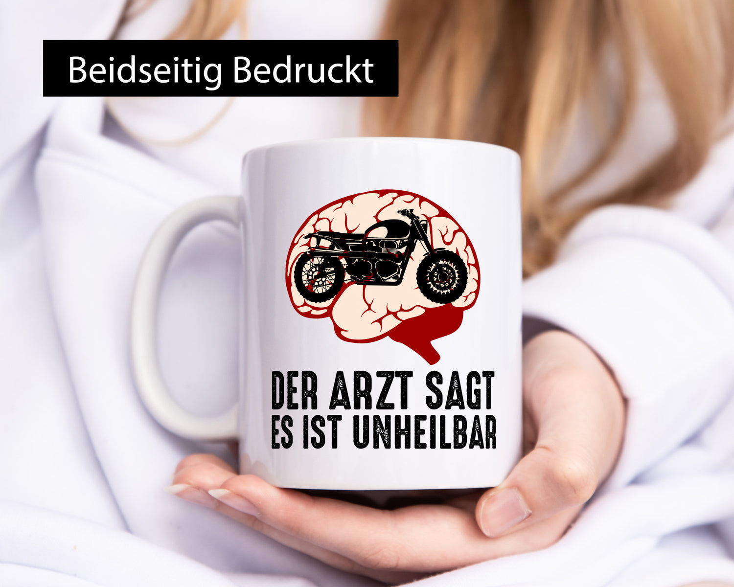 Der Arzt sagt es ist unheilbar | Motorrad Geschenk Humor Geschenkidee lustiger