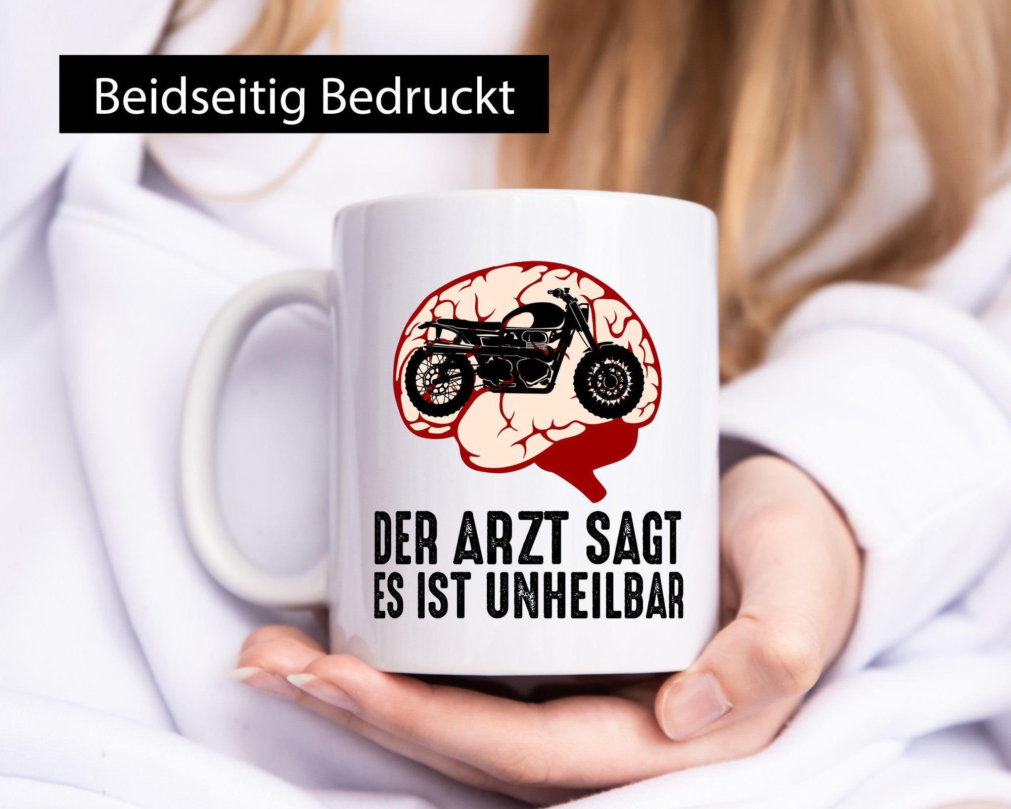 Der Arzt sagt es ist unheilbar | Motorrad Geschenk Humor Geschenkidee lustiger