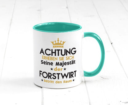 Seine Majestät Forstwirt | Waldarbeiter Humor Arbeit Kollegen Büro Geschenkidee Tasse