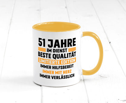 51 Jahre im Dienst | Jubiläum Arbeit lustiger Spruch Geschenk Kollegen Büro