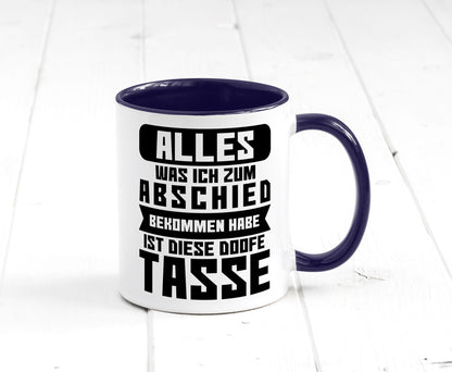 Zum Abschied | Kollegen Jobwechsel Büro Abschluss Geschenk Arbeit lustiger