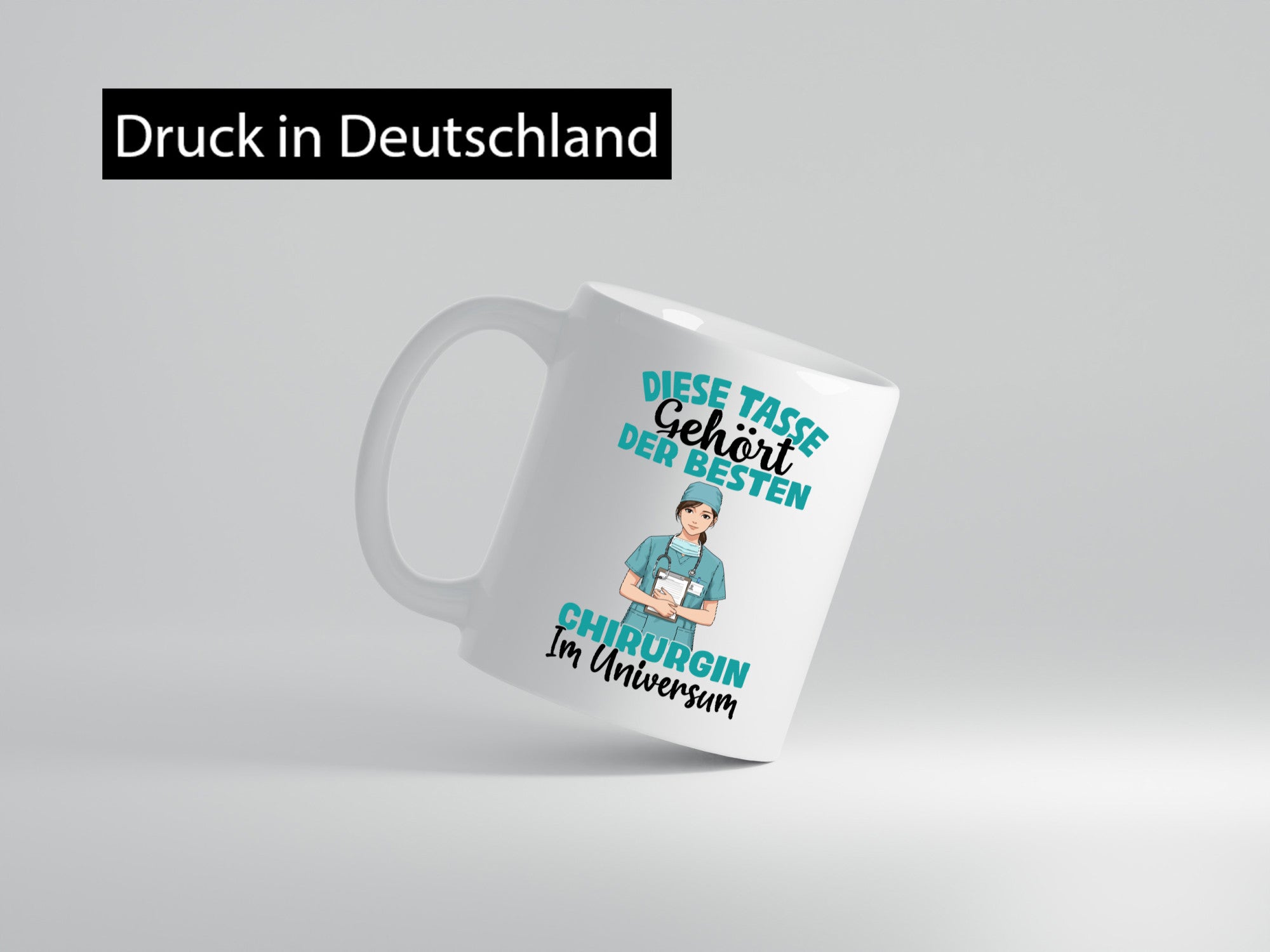 Im Universum: Chirurgin | Chirurgisches Krankenhaus lustiger Spruch Geschenk Humor