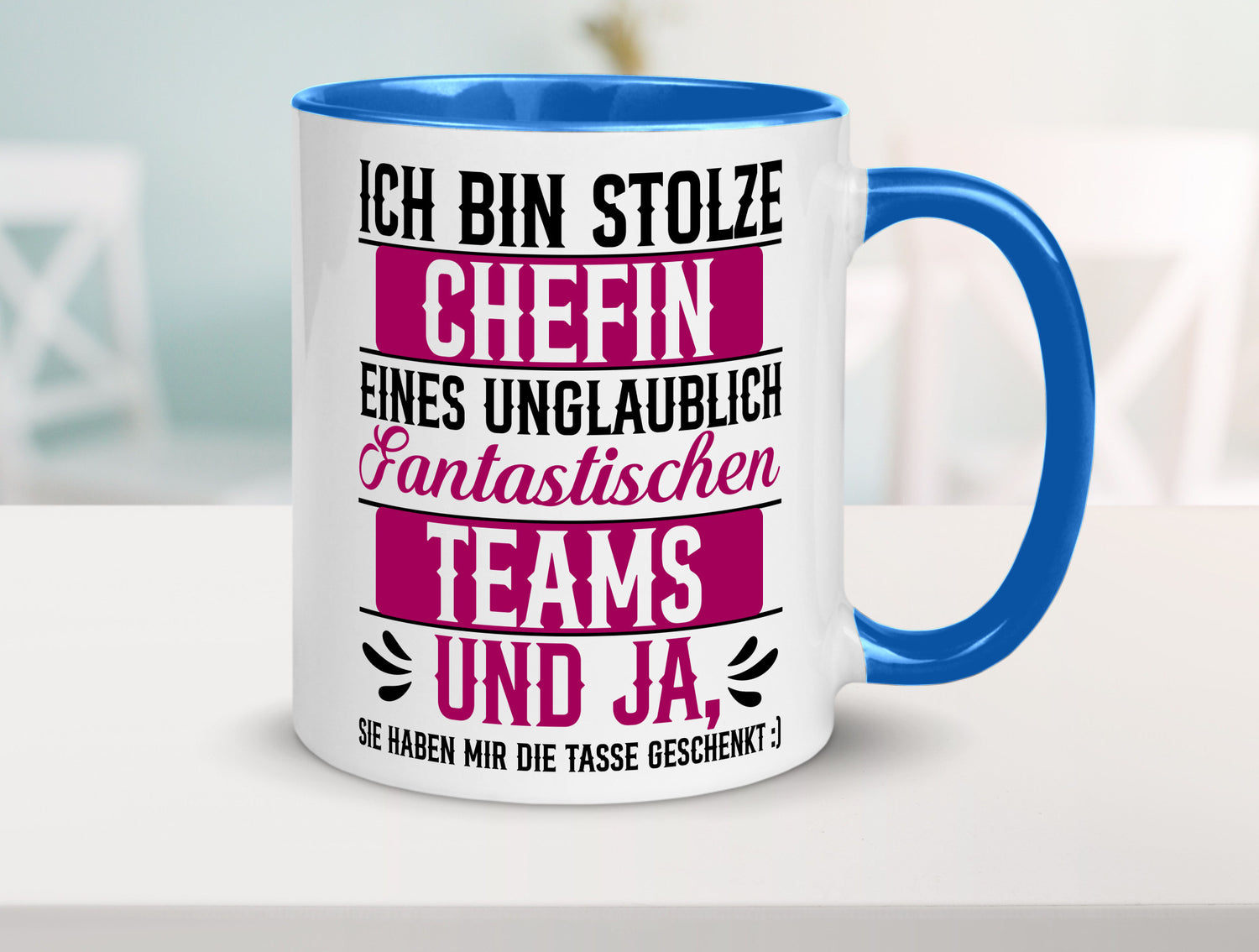 Stolze Chefin | Tolles Team Mitarbeiter lustig Arbeit Kollegen Büro Geschenk